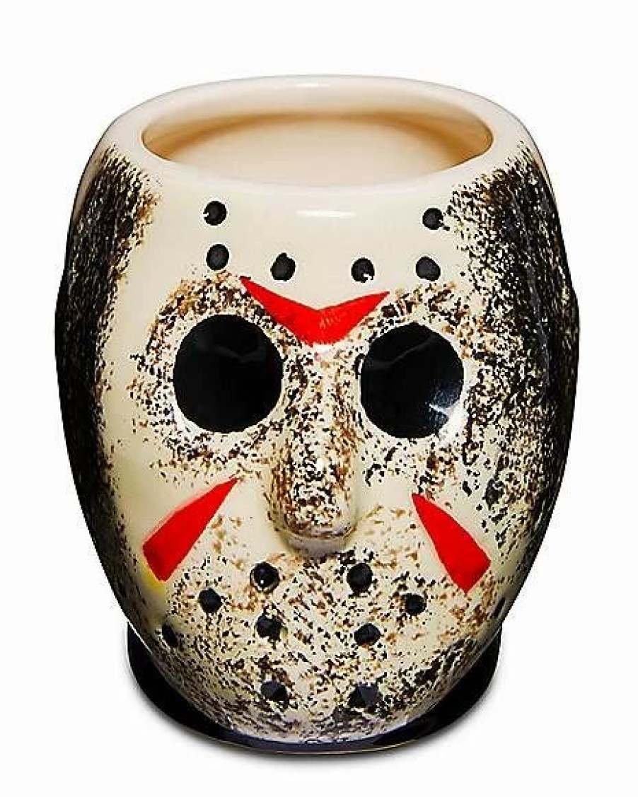 Halloween * Best Pirce Sculpted Jason Voorhees Shot Glass 3.5 Oz. Friday The 13Th Multi-Color