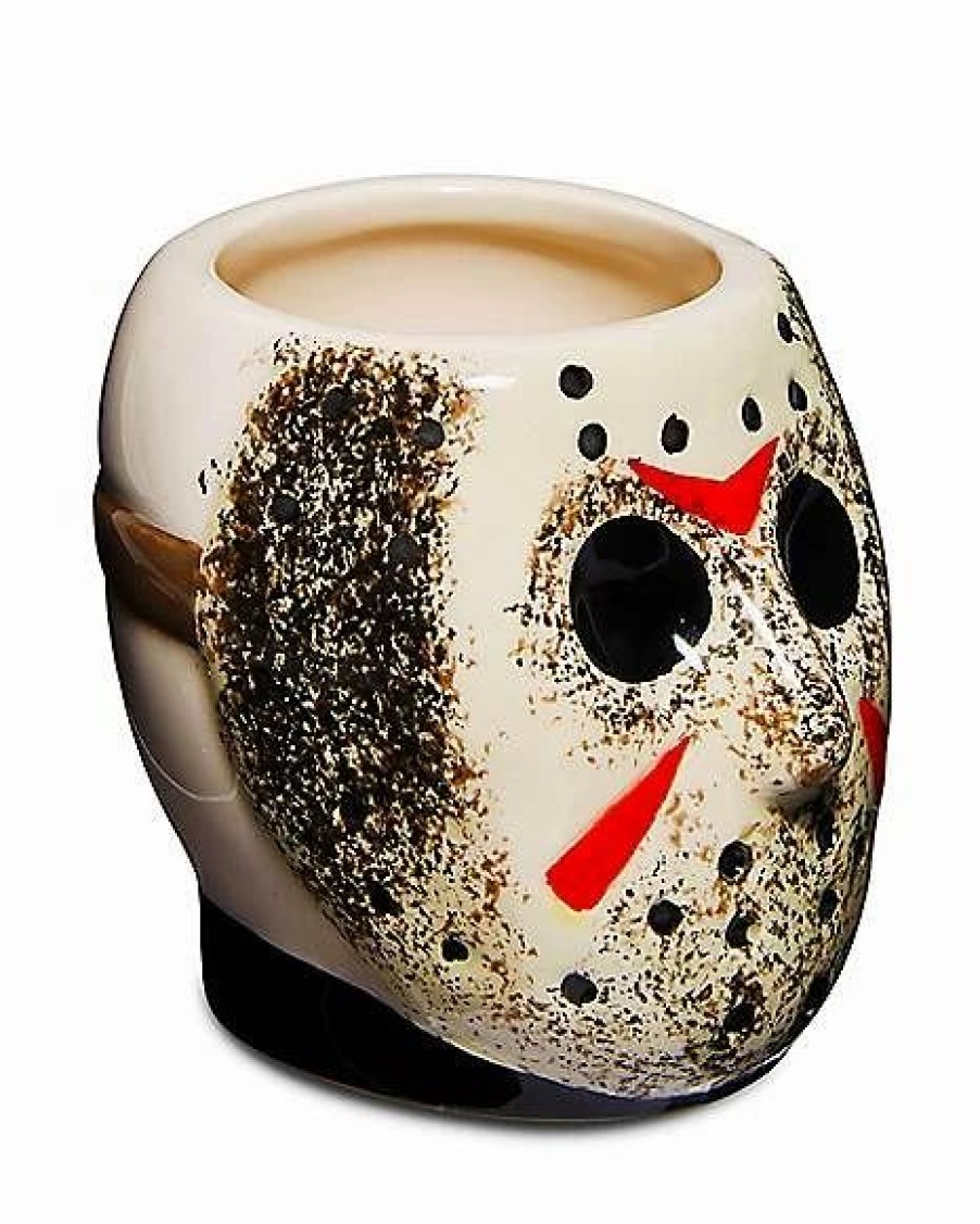 Halloween * Best Pirce Sculpted Jason Voorhees Shot Glass 3.5 Oz. Friday The 13Th Multi-Color