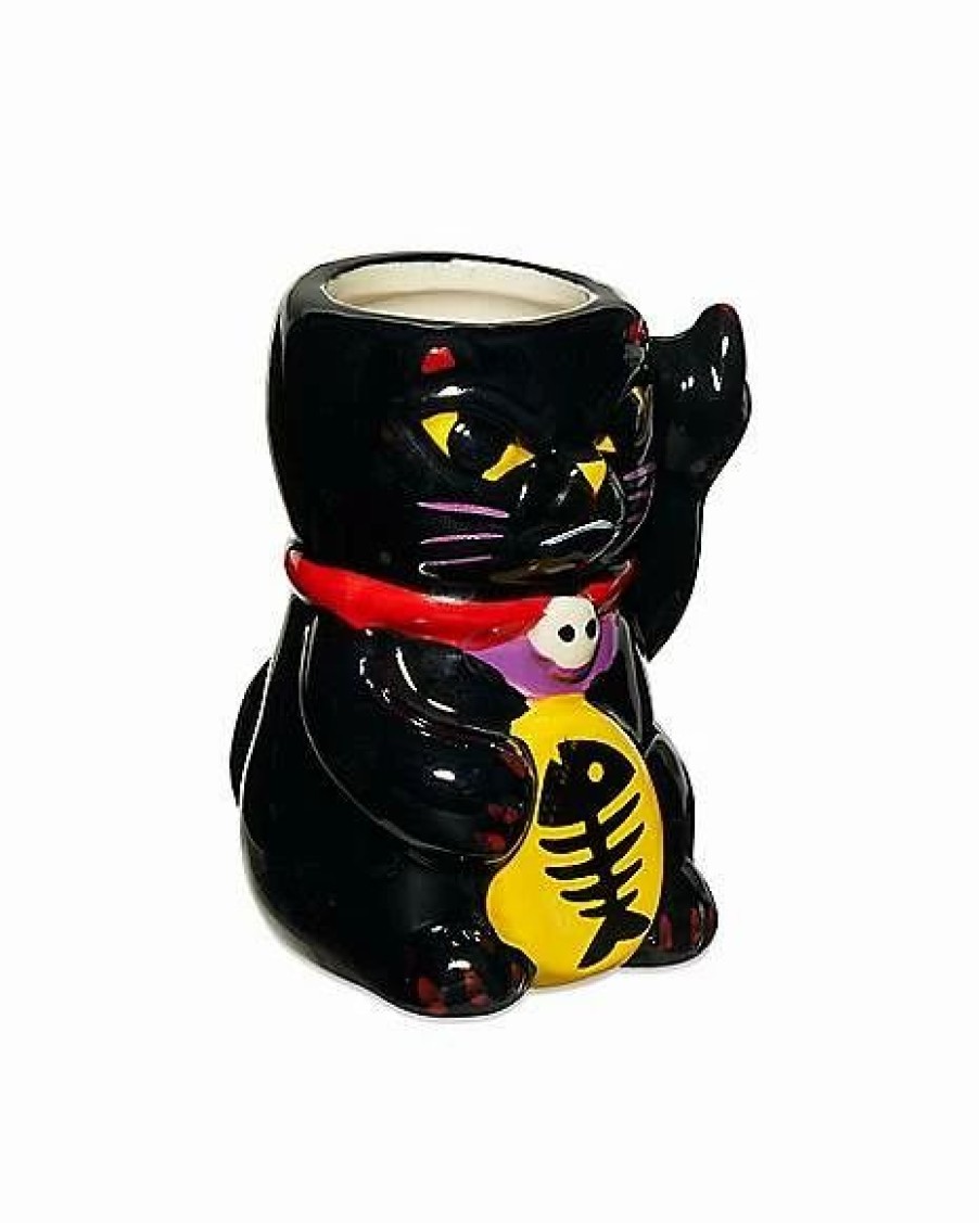 Shooters & Shot Glasses * Deals Cat Molded Shot Glass 2 Oz. Black