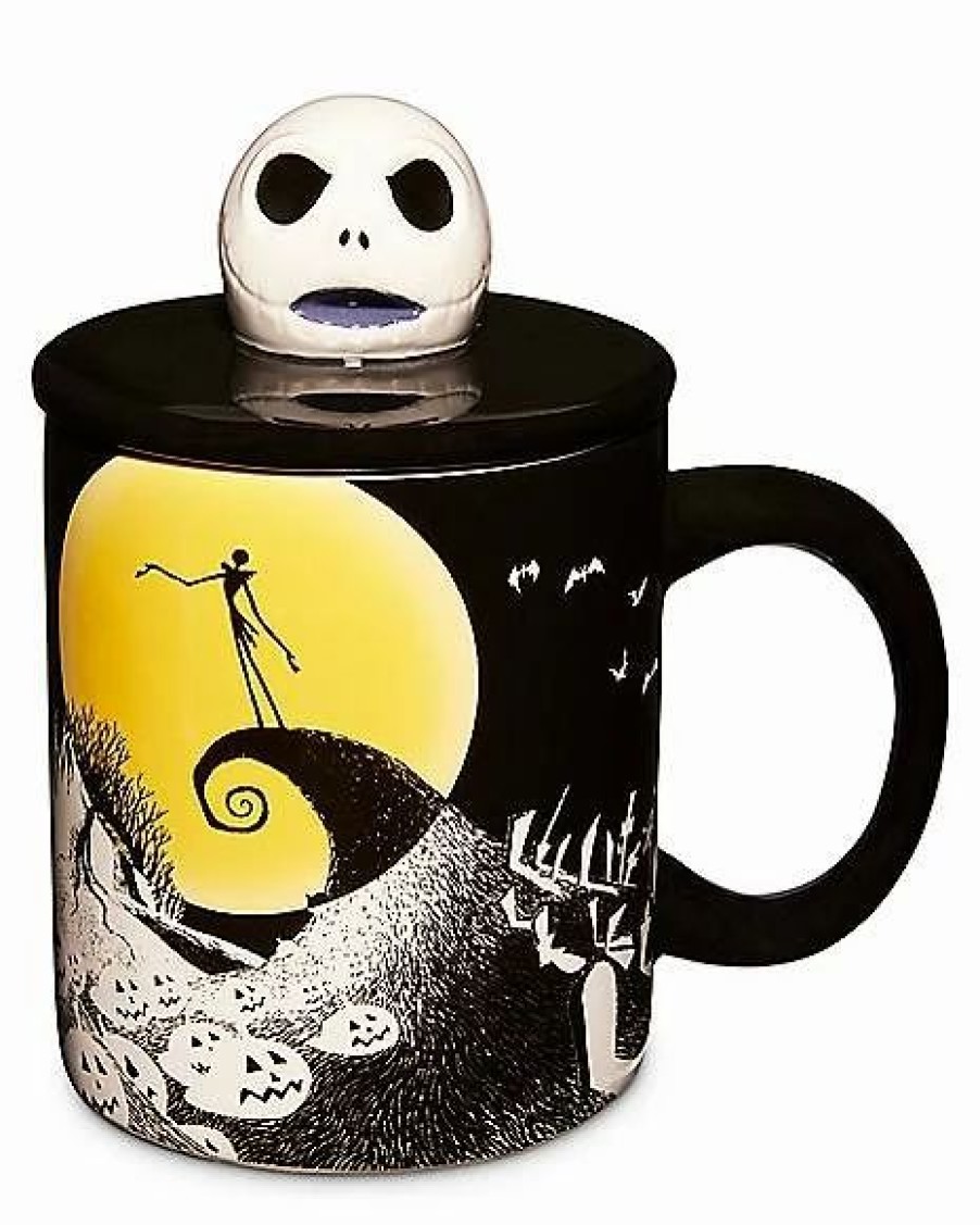 Movies * New Sculpted Jack Skellington Lid Coffee Mug 18 Oz. The Nightmare Before Christmas