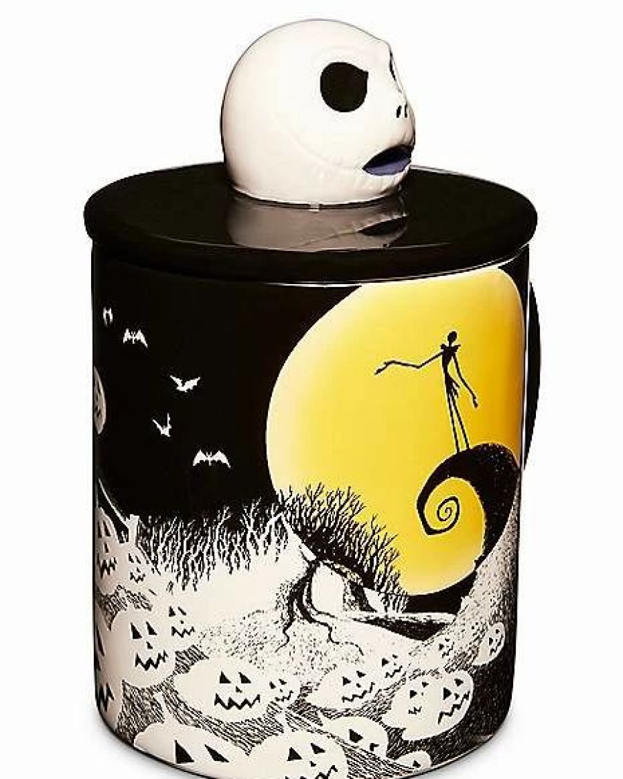 Movies * New Sculpted Jack Skellington Lid Coffee Mug 18 Oz. The Nightmare Before Christmas