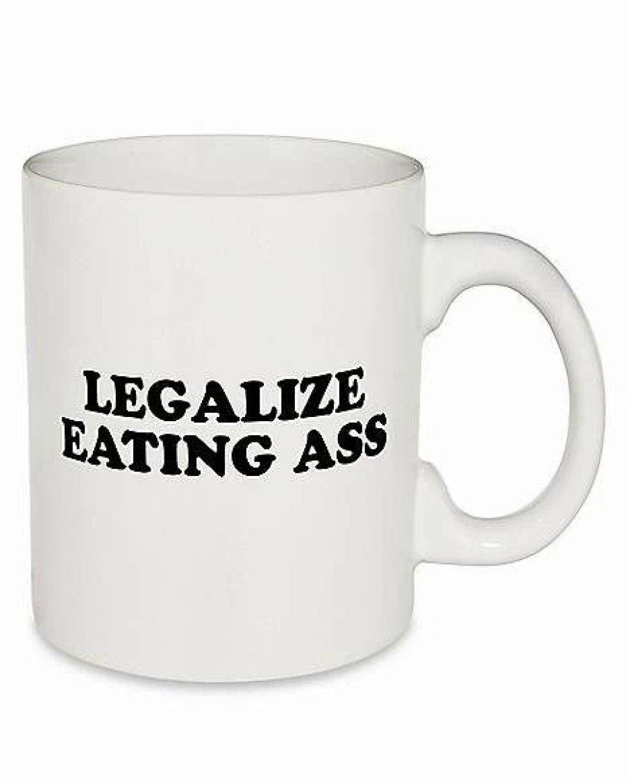 Christmas * Coupon Legalize Eating Ass Coffee Mug 20 Oz. Danny Duncan White