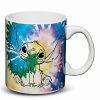 Movies * Brand New Tie Dye Stitch Mug 20 Oz. Lilo & Stitch Multi-Color