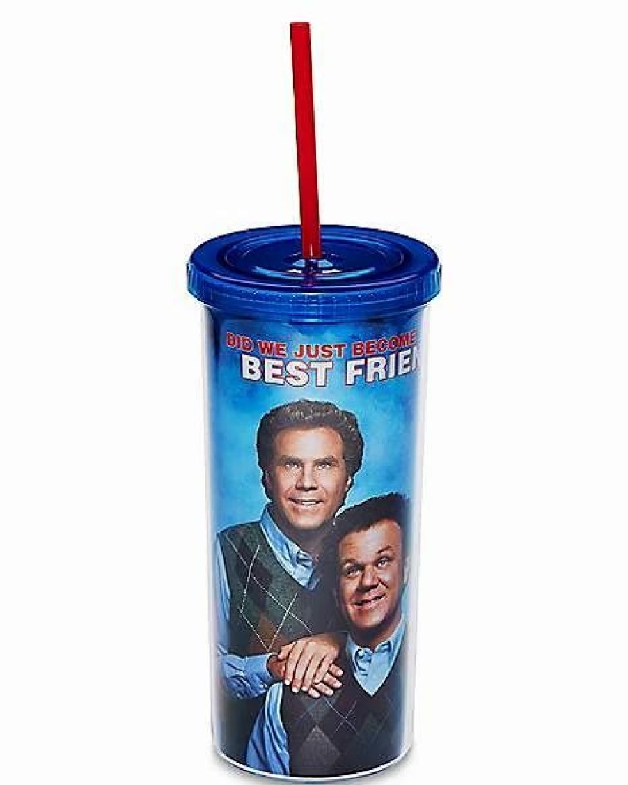 Plastic Drinkware * Cheapest Step Brothers Cup With Straw 20 Oz. Blue