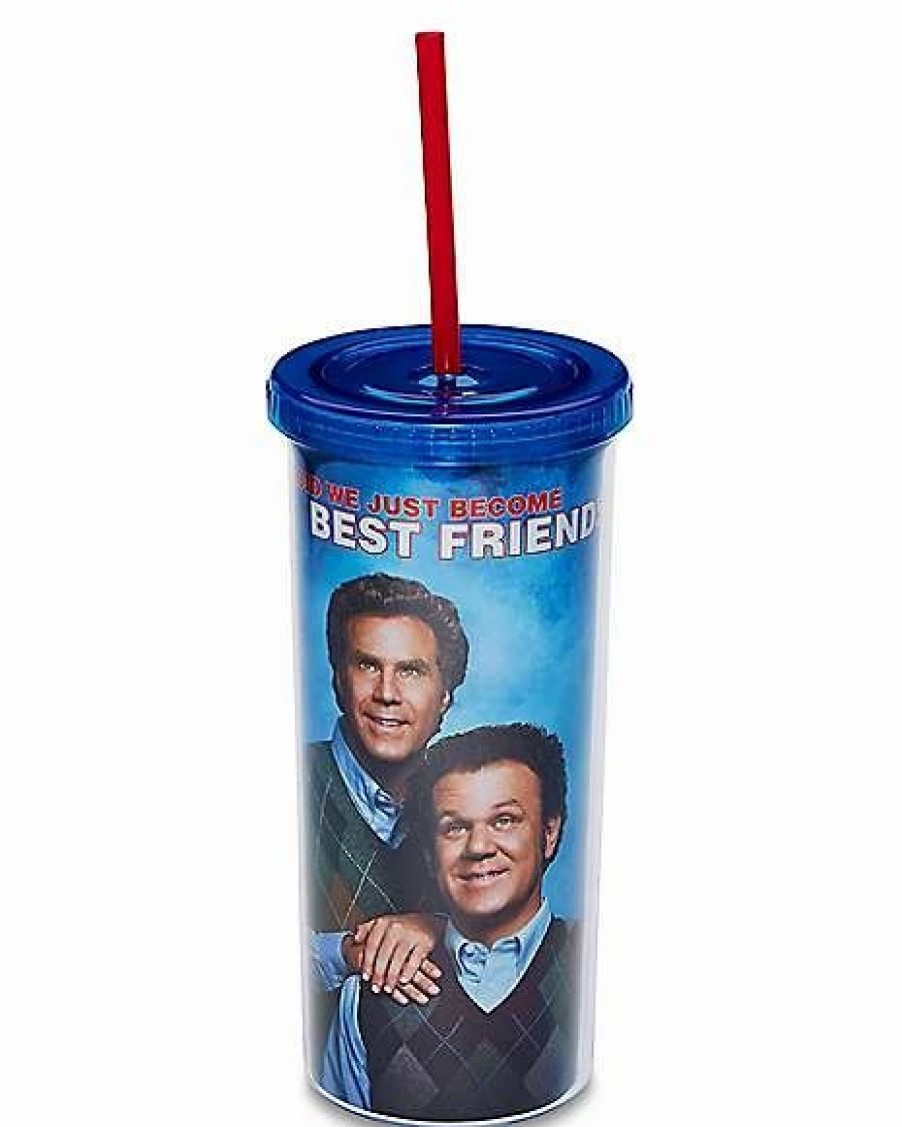 Plastic Drinkware * Cheapest Step Brothers Cup With Straw 20 Oz. Blue