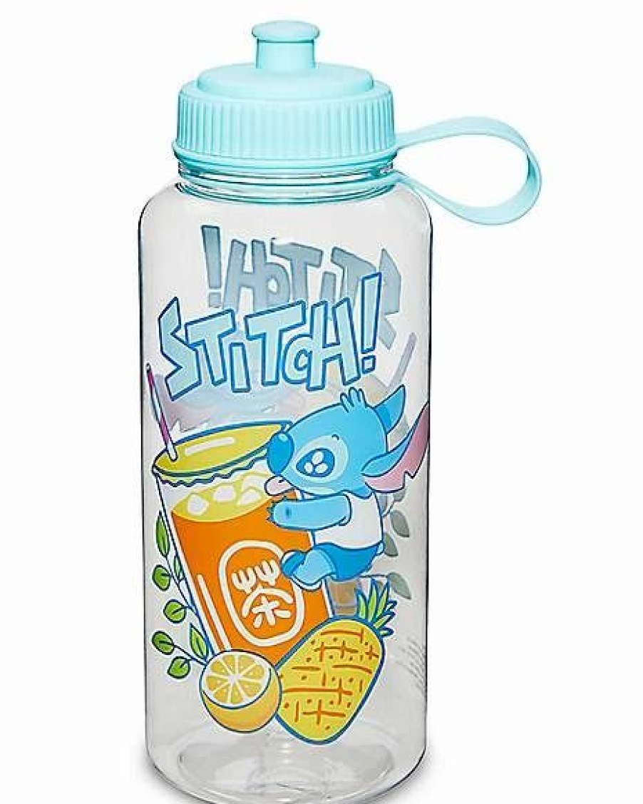 Movies * Flash Sale Stitch Bubble Tea Water Bottle 33 Oz. Lilo & Stitch Clear