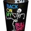 Shooters & Shot Glasses * Brand New Back On My Bullshit Shot Glass 2 Oz. Black