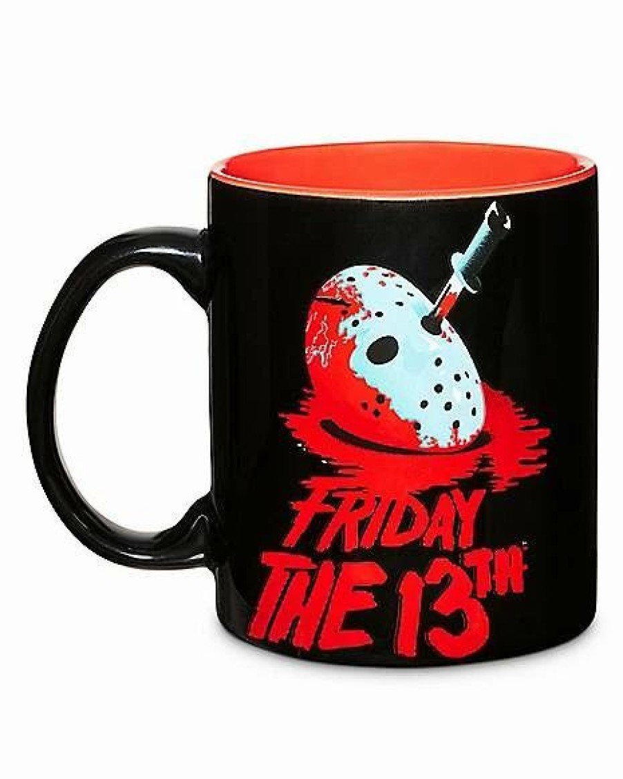 Movies * Cheap Jason Voorhees Mask And Machete Coffee Mug 20 Oz. Friday The 13Th Black