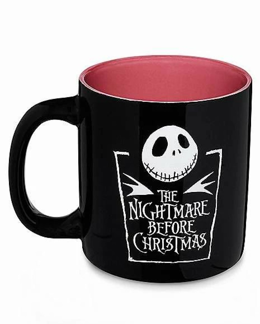 Movies * Outlet Jack Skellington Sketch Coffee Mug 20 Oz. The Nightmare Before Christmas Black