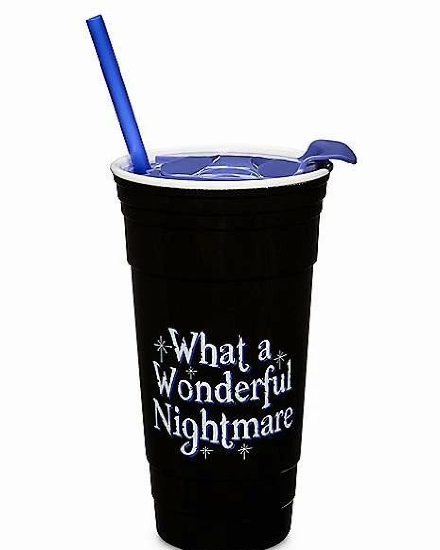 Movies * Best Sale Wonderful Nightmare Cup With Straw 32 Oz. The Nightmare Before Christmas Black