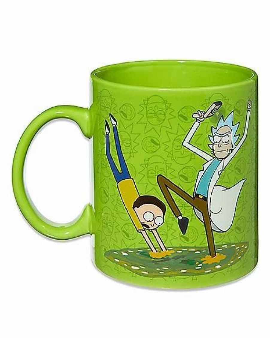 Television * Outlet Rick And Morty Portal Mug 20 Oz. Green