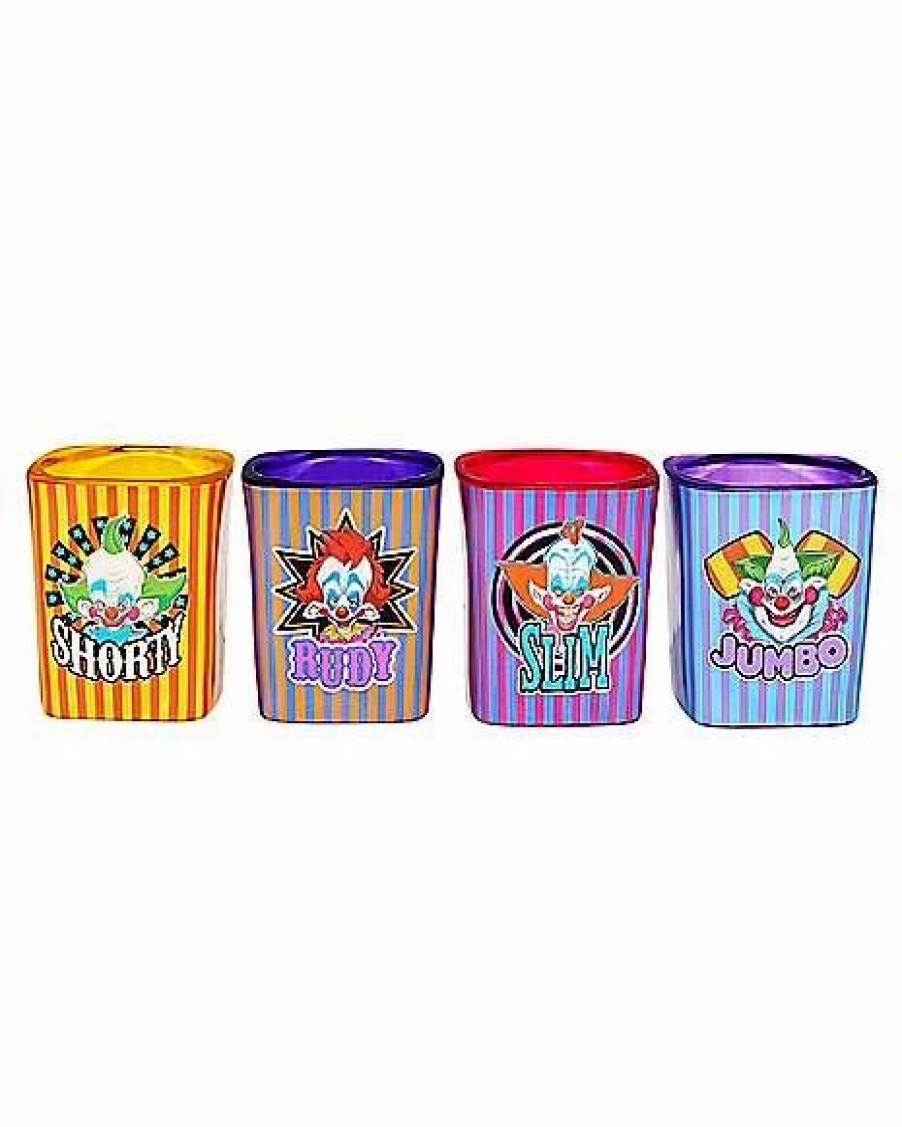 Halloween * Best Pirce Killer Klowns From Outer Space Mini Glass Set 2 Oz. 4 Pack