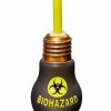 Shooters & Shot Glasses * Wholesale Light Bulb Biohazard Shot Glass 1.5 Oz. Multi-Color