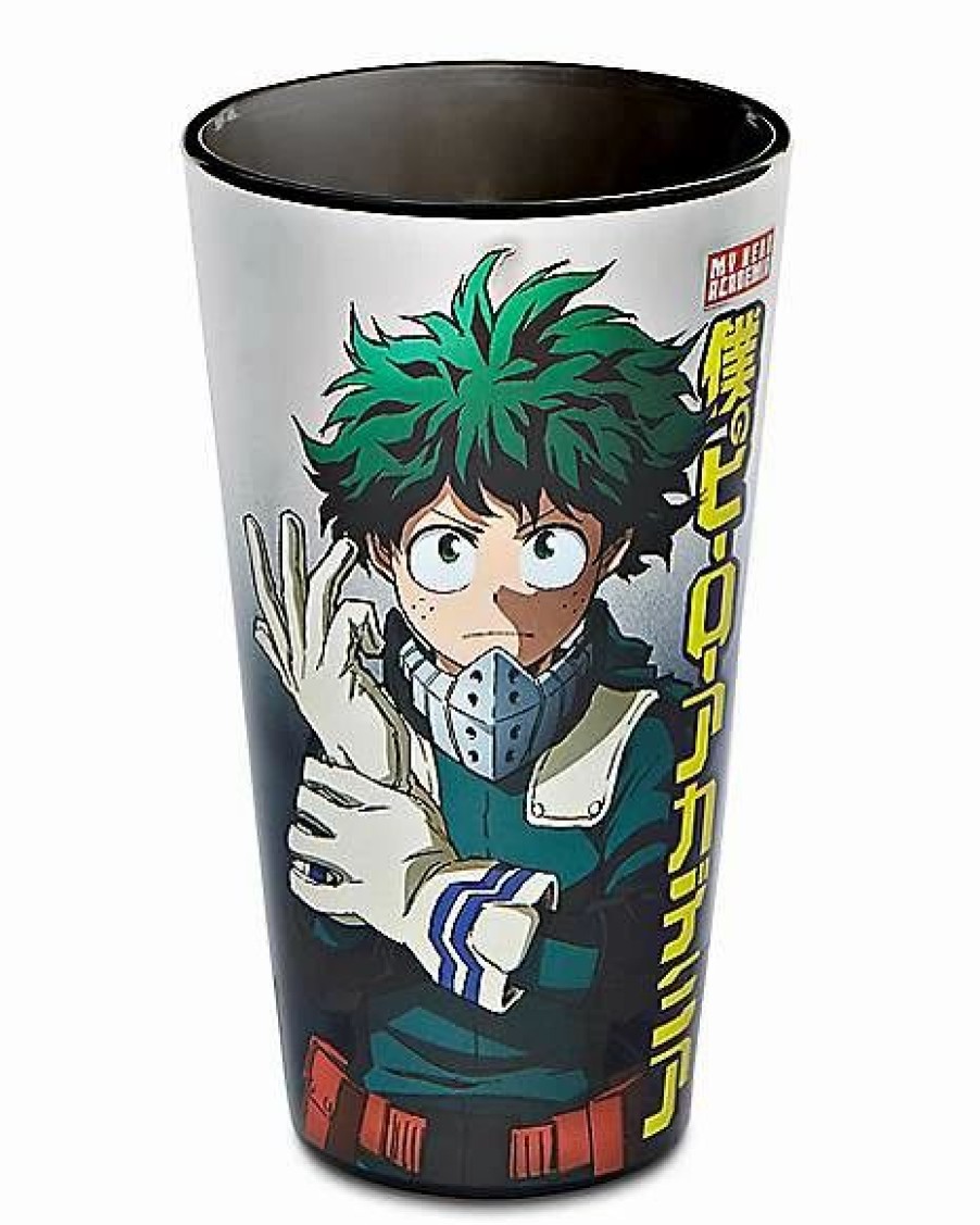 Anime * Deals Electroplated My Hero Academia Pint Glass 16 Oz. Multi-Color