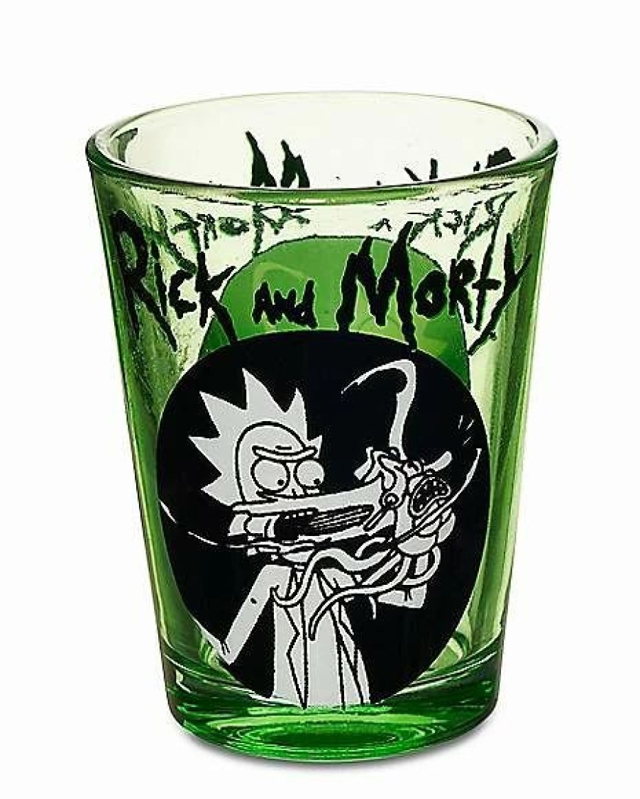 Television * Best Sale Gorzo Rick And Morty Shot Glass 1.5 Oz. Green