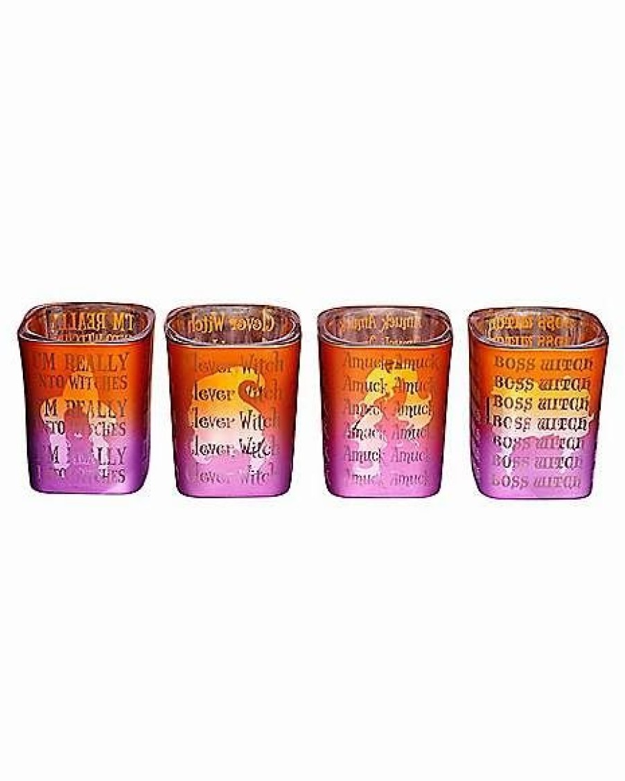 Halloween * Hot Sale Hocus Pocus Mini Glass Set 4 Pack Disney