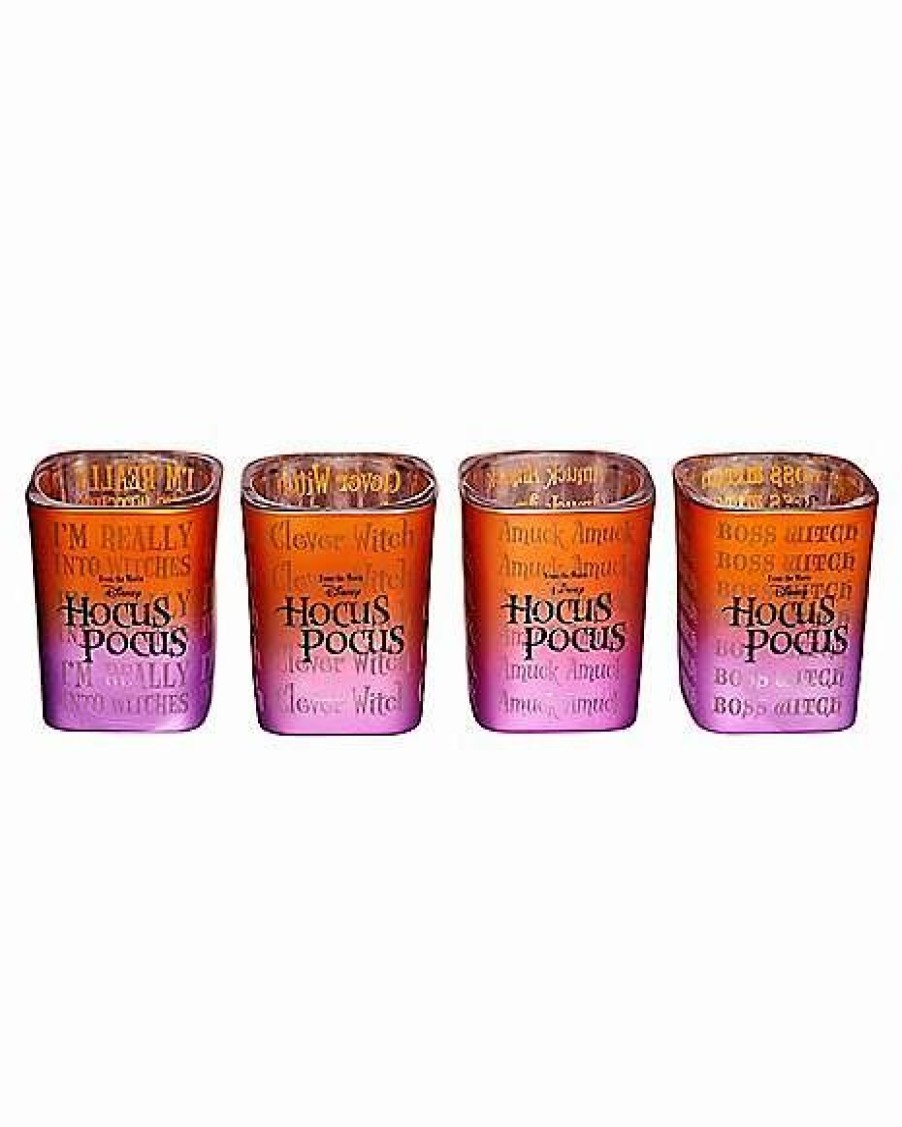 Halloween * Hot Sale Hocus Pocus Mini Glass Set 4 Pack Disney