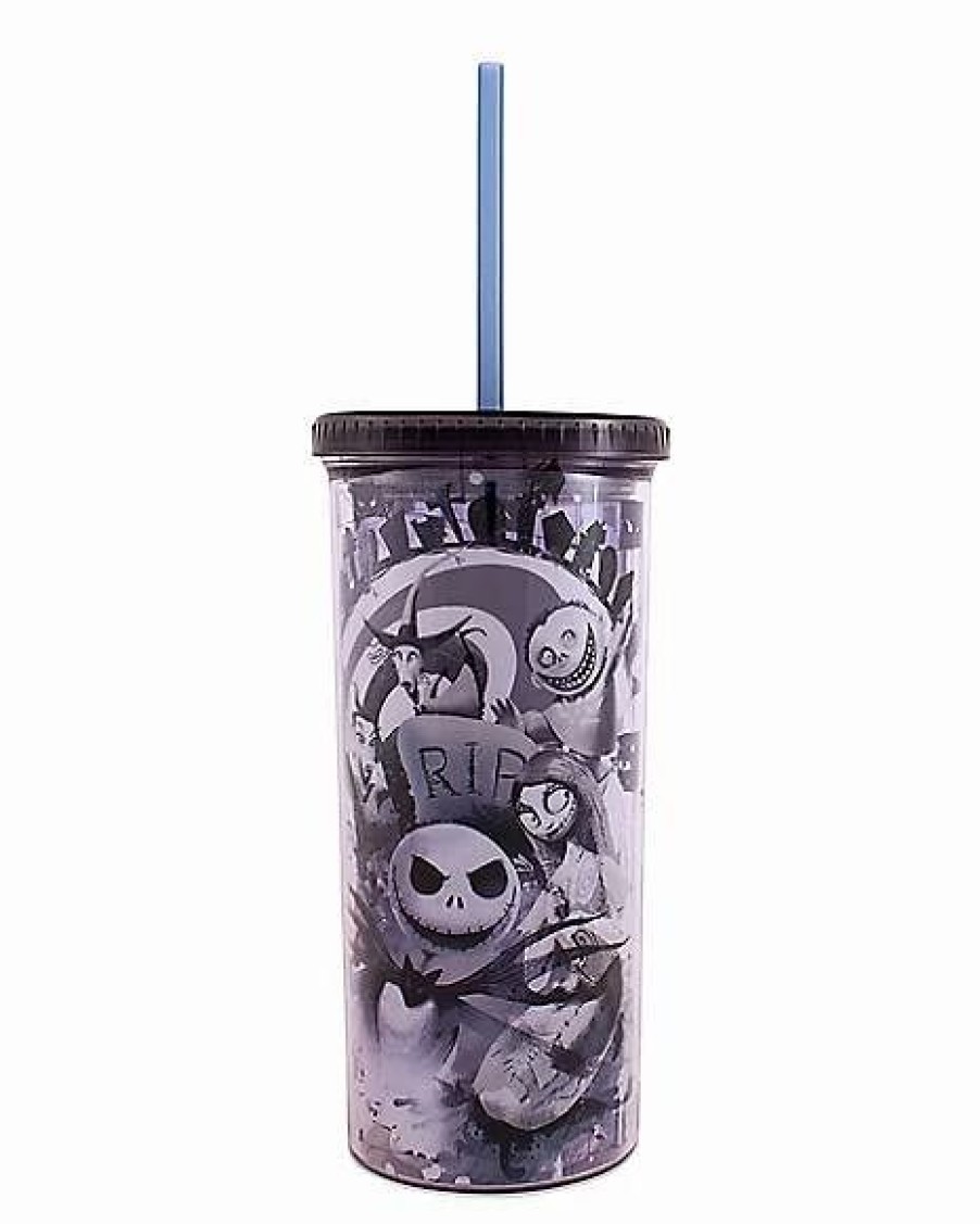 Halloween * Outlet The Nightmare Before Christmas Cup With Straw 20 Oz Purple