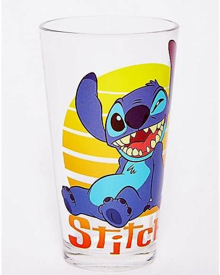 Movies * Promo Ohana Means Family Stitch Pint Glass 16 Oz. Multi-Color