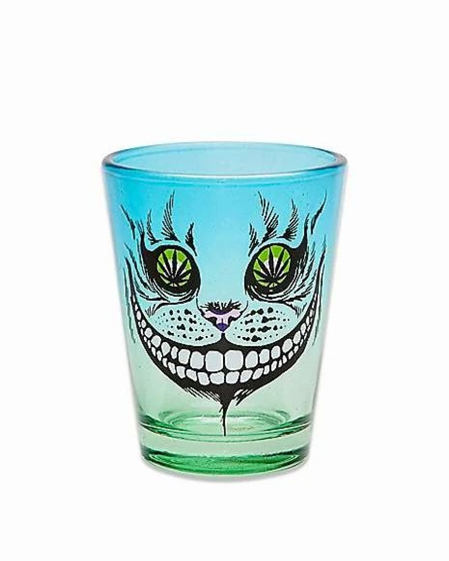 Shooters & Shot Glasses * Best Deal Leaf Cat Eyes Shot Glass 1.5 Oz. Blue