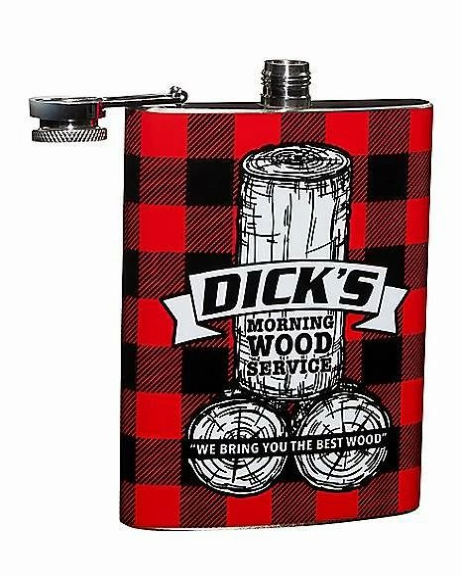 Halloween * New Dick'S Morning Wood Service Flask