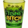 Shooters & Shot Glasses * Buy Stoney Bitch Shot Glass 1.5 Oz. Green