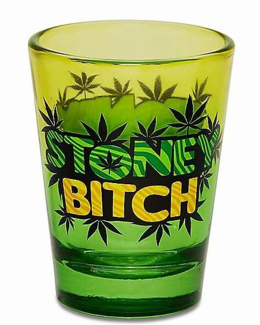 Shooters & Shot Glasses * Buy Stoney Bitch Shot Glass 1.5 Oz. Green