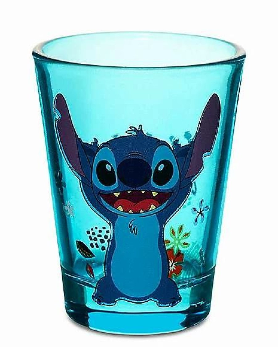 Movies * Coupon Multi-Pack Tropical Stitch Mini Glasses 4 Pack 1.5 Oz. Lilo & Stitch Blue