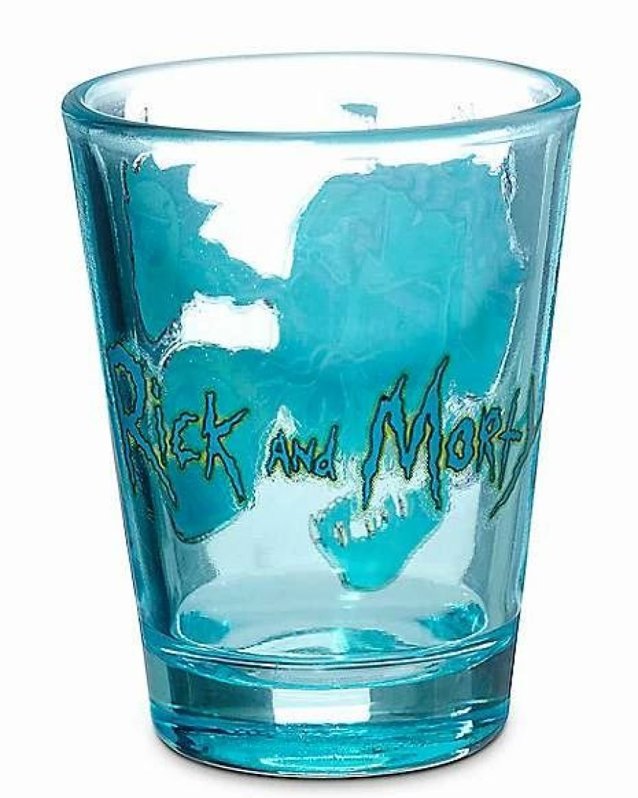 Television * Top 10 Skull Rick And Morty Shot Glass 1.5 Oz. Blue