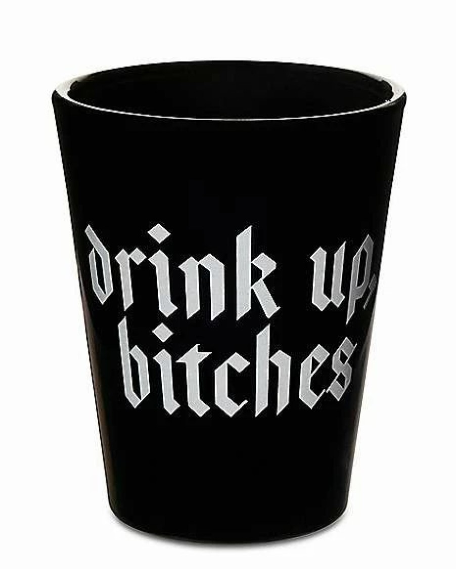 Shooters & Shot Glasses * Discount Drink Up Bitches Shot Glass 1.5 Oz. Black