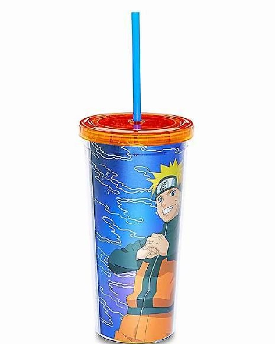 Anime * Cheap Naruto Pose Cup With Straw 20 Oz. Naruto Shippudden Blue