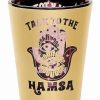 Shooters & Shot Glasses * Brand New Talk To The Hamsa Shot Glass 2 Oz. Gold