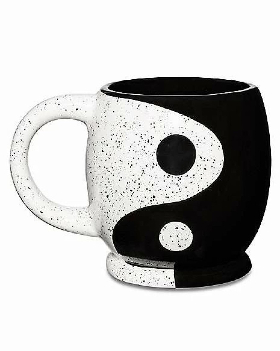 Christmas * Best Reviews Of Yin Yang Molded Coffee Mug 27 Oz. Black And White