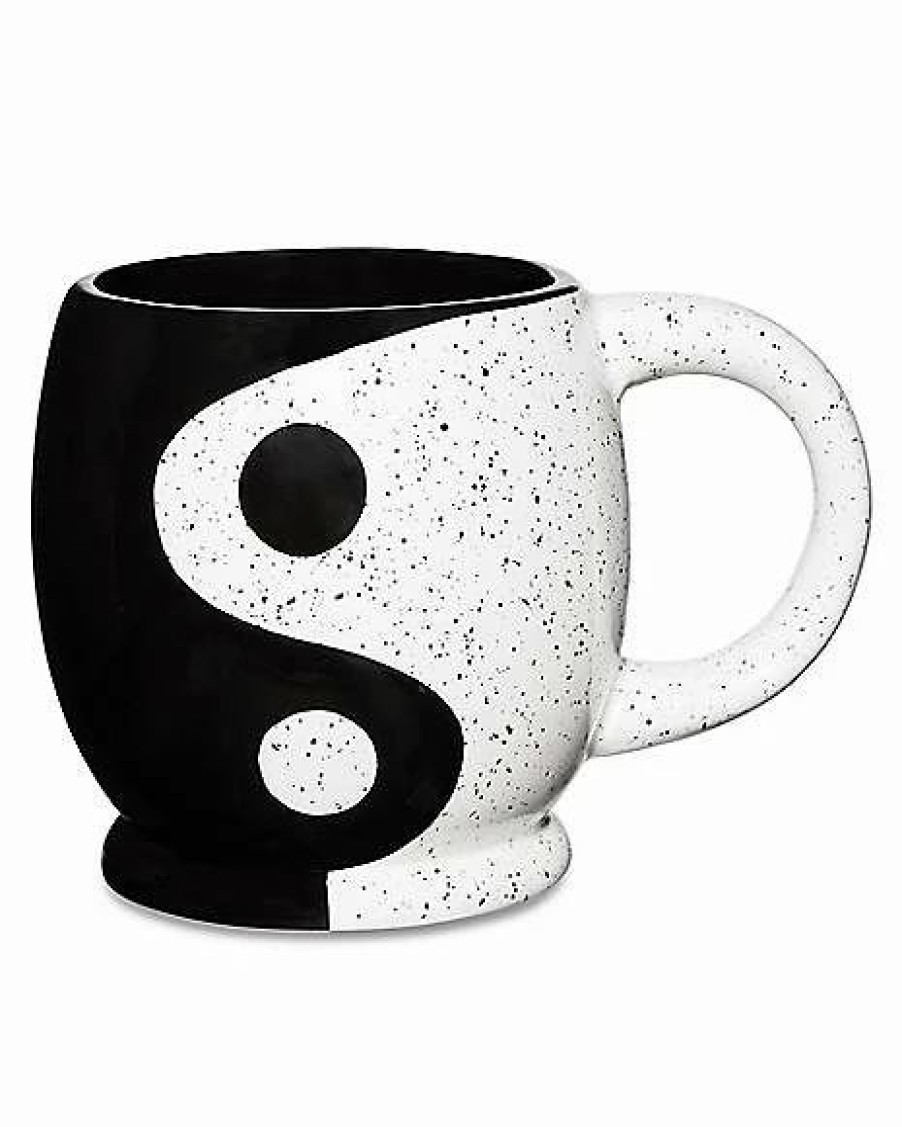 Christmas * Best Reviews Of Yin Yang Molded Coffee Mug 27 Oz. Black And White