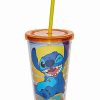 Movies * New Sunset Stitch Cup With Straw 16 Oz. Disney Multi-Color