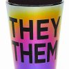 Shooters & Shot Glasses * Cheap They Them Oil Slick Shot Glass 2 Oz. Multi-Color