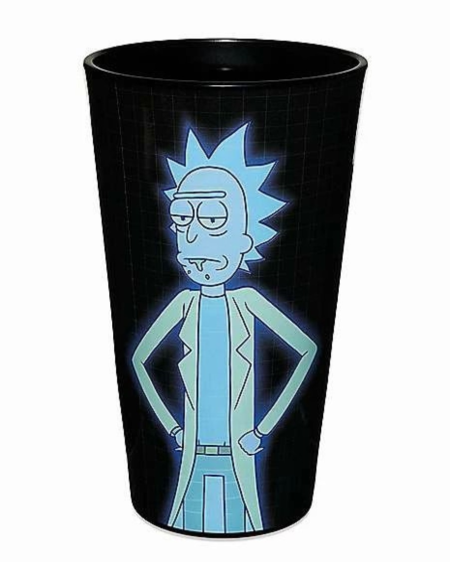 Television * Wholesale Rick And Morty Avenge My Death Pint Glass 16 Oz. Black