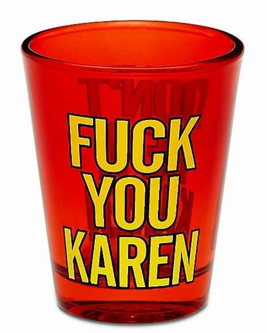 Christmas * Coupon Don'T Be A Karen Shot Glass 1.5 Oz. Red