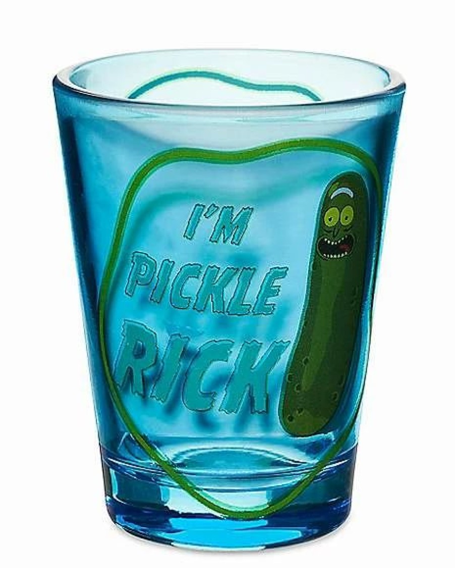 Television * Cheap I'M Pickle Rick Shot Glass 1.5 Oz. Rick And Morty Blue