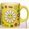 Coffee Mugs * Best Sale Flower Smiley Face Icon Coffee Mug 20 Oz.