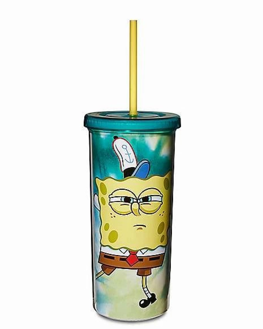 Television * New Spongebob Be Weird Cup With Straw 20 Oz. Spongebob Squarepants Multi-Color