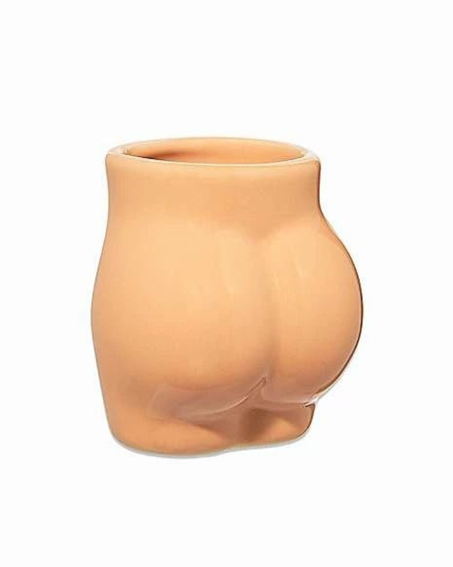 Shooters & Shot Glasses * Deals Molded Booty Shot Glass 1.5 Oz. Beige