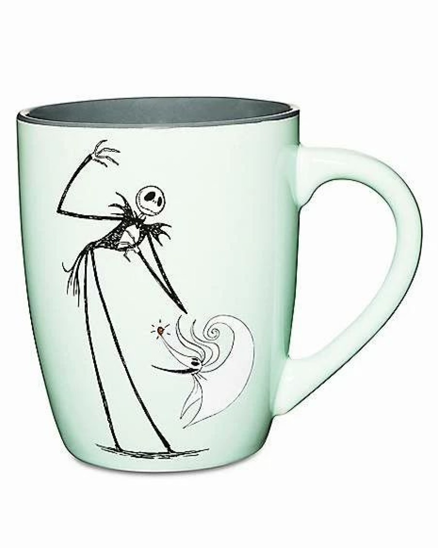 Movies * Cheap Looking Good In Pinstripes Jack Skellington Coffee Mug 25 Oz. The Nightmare Before Christmas Teal