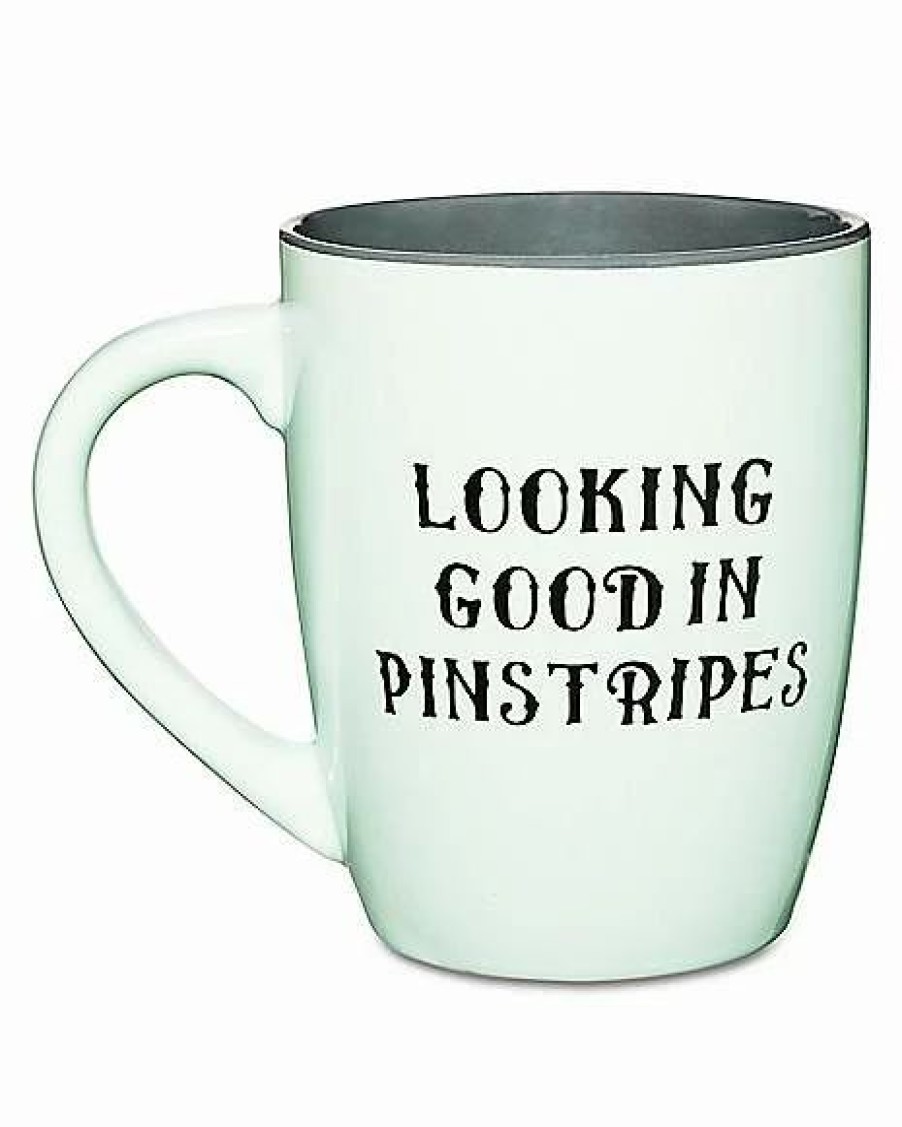 Movies * Cheap Looking Good In Pinstripes Jack Skellington Coffee Mug 25 Oz. The Nightmare Before Christmas Teal