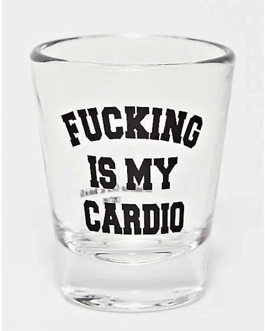 Christmas * Top 10 Fucking Is My Cardio Shot Glass 1.5 Oz Clear