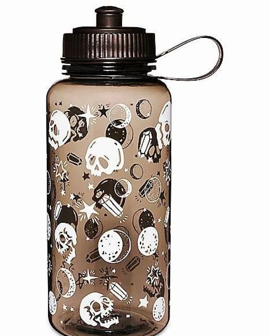 Plastic Drinkware * Promo Skulls With Crystal Balls Water Bottle 33 Oz.