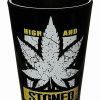 Shooters & Shot Glasses * Top 10 High And Stoned Shot Glass 1.5 Oz. Black