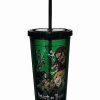 Anime * Discount Attack On Titan Cup With Straw 16 Oz. Green