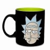 Television * Budget Rick Before And After Coffee Mug 20 Oz. Rick And Morty Black