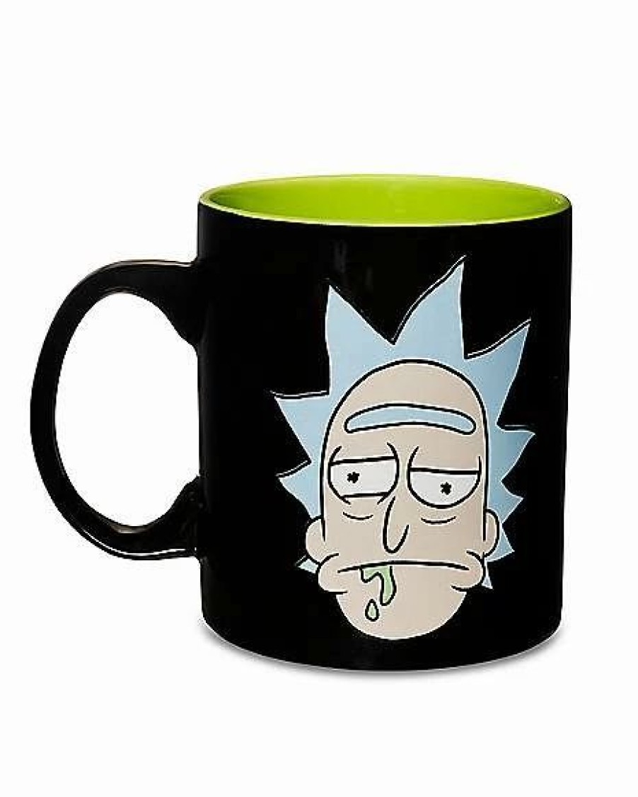 Television * Budget Rick Before And After Coffee Mug 20 Oz. Rick And Morty Black